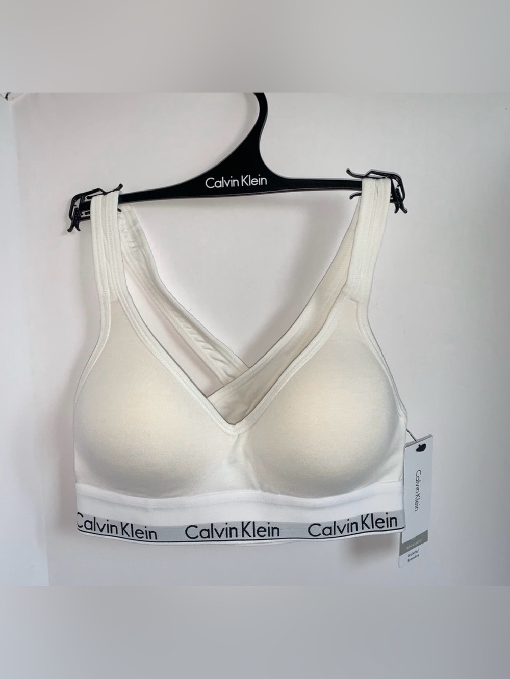 CALVIN KLEIN LIFT BRALETTE white pullover NWT size XS bra